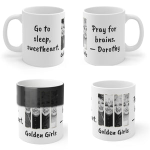 Golden Girls Mug Magic-Normal Pray for brains,Sarcastic Funny Quotes Mug,Gift for mom Dad Christmas/Thanksgiving/Birthday/Graduation- Tumbler Mug Water Bottle-Mugs