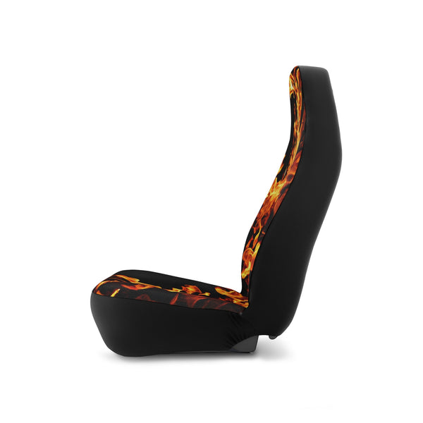 2pc Car Front Seat Covers fire flames,Christmas Housewarming Anniversary Birthday family gifts,New Car Graduation Gift, Halloween decor gift- Phone & Car Accessories-Car Parts & Accessories