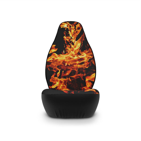 2pc Car Front Seat Covers fire flames,Christmas Housewarming Anniversary Birthday family gifts,New Car Graduation Gift, Halloween decor gift- Phone & Car Accessories-Car Parts & Accessories