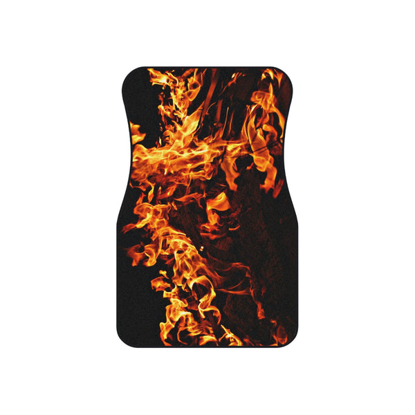 4pc Car Mats Fire Flames Front Back Set rubber backing,Christmas Housewarming Anniversary Birthday family gifts,New Car Graduation Gift- Phone & Car Accessories-Car Parts & Accessories
