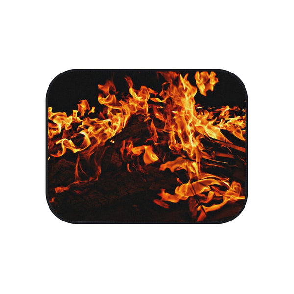 4pc Car Mats Fire Flames Front Back Set rubber backing,Christmas Housewarming Anniversary Birthday family gifts,New Car Graduation Gift- Phone & Car Accessories-Car Parts & Accessories