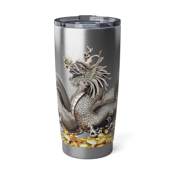 Personalized Silver Dragon Tumbler Ssteel 20oz 2024 Chinese New Year Lucky Dragon Gift for Dragon lover Road trip housewarming new job promo- Tumbler Mug Water Bottle-Tumblers & Water Glasses