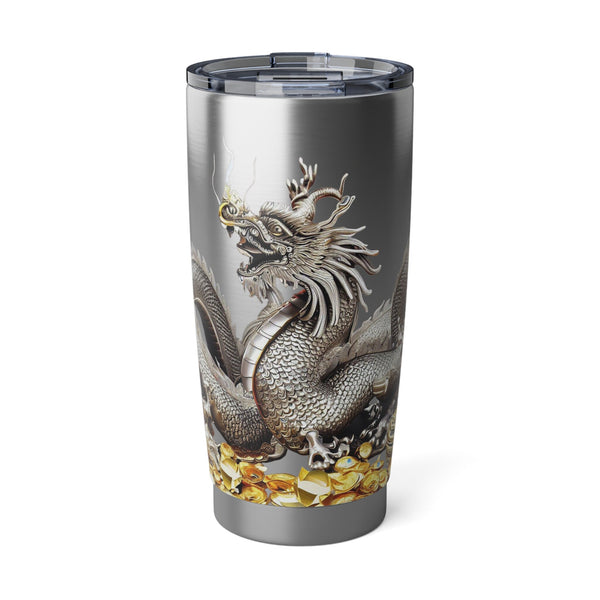 Personalized Silver Dragon Tumbler Ssteel 20oz 2024 Chinese New Year Lucky Dragon Gift for Dragon lover Road trip housewarming new job promo- Tumbler Mug Water Bottle-Tumblers & Water Glasses