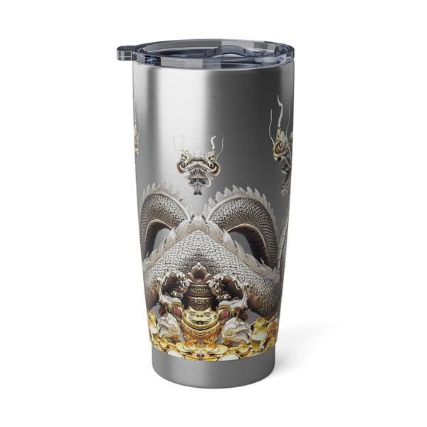Personalized Silver Dragon Tumbler Ssteel 20oz 2024 Chinese New Year Lucky Dragon Gift for Dragon lover Road trip housewarming new job promo- Tumbler Mug Water Bottle-Tumblers & Water Glasses