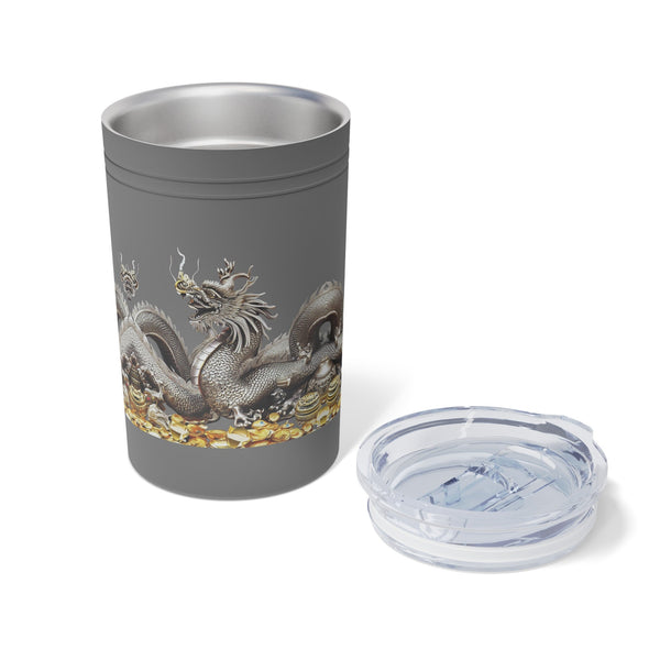 Personalized Vacuum Insulated Tumbler S/steel 11oz Silver Dragon 2024 Chinese New Year Vacation Gift for Dragon lovers Groomsmen bridesmaid- Tumbler Mug Water Bottle-Tumblers & Water Glasses