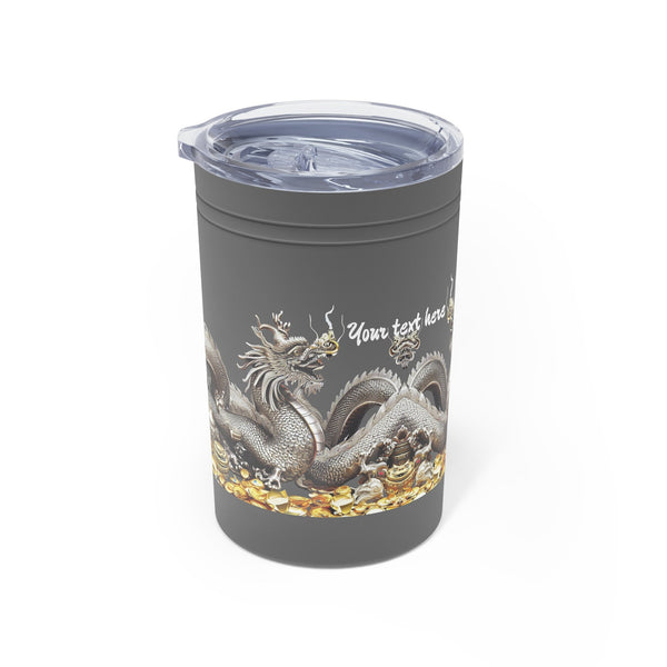 Personalized Vacuum Insulated Tumbler S/steel 11oz Silver Dragon 2024 Chinese New Year Vacation Gift for Dragon lovers Groomsmen bridesmaid- Tumbler Mug Water Bottle-Tumblers & Water Glasses