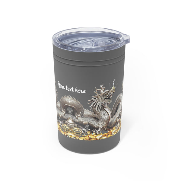 Personalized Vacuum Insulated Tumbler S/steel 11oz Silver Dragon 2024 Chinese New Year Vacation Gift for Dragon lovers Groomsmen bridesmaid- Tumbler Mug Water Bottle-Tumblers & Water Glasses