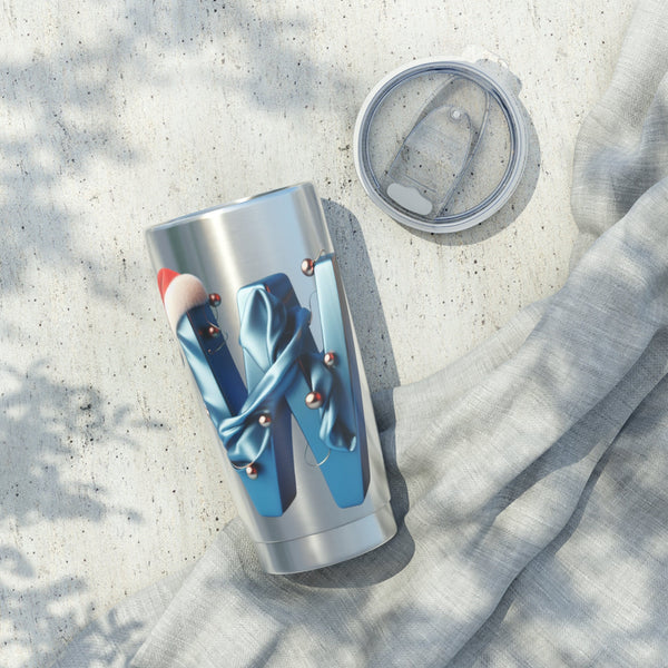 Personalized Monogram Tumbler Ssteel 20oz Gift for Bridal Shower Baby Shower housewarming new baby newlyweds bridesmaids groomsmen new job- Tumbler Mug Water Bottle-Tumblers & Water Glasses