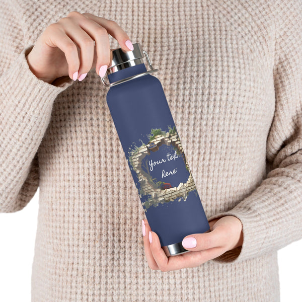 Personalized Moss 3Dwall water Bottle ssteel Vacuum Insulated 22oz vacation tumbler Gift for Christmas bridesmaid housewarming birthday baby- Tumbler Mug Water Bottle-Water Bottles