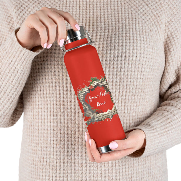 Personalized Moss 3Dwall water Bottle ssteel Vacuum Insulated 22oz vacation tumbler Gift for Christmas bridesmaid housewarming birthday baby- Tumbler Mug Water Bottle-Water Bottles