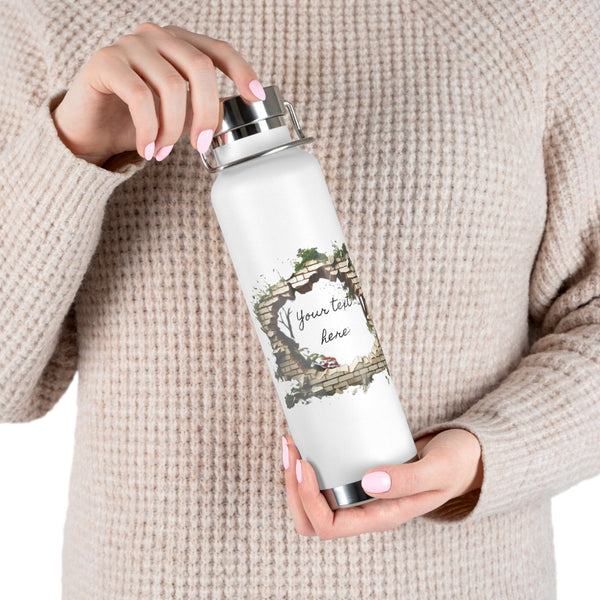 Personalized Moss 3Dwall water Bottle ssteel Vacuum Insulated 22oz vacation tumbler Gift for Christmas bridesmaid housewarming birthday baby- Tumbler Mug Water Bottle-Water Bottles