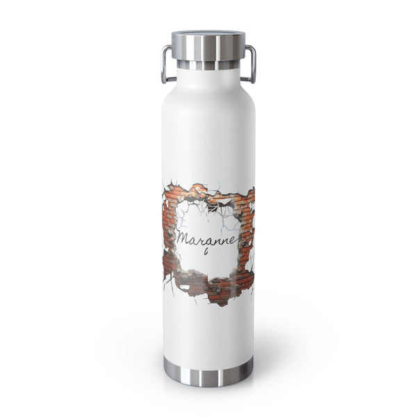 Personalized Brickwall 3D water Bottle ssteel Vacuum Insulated 22o vacation tumbler Gift for Christmas bridesmaid housewarming birthday job- Tumbler Mug Water Bottle-Water Bottles