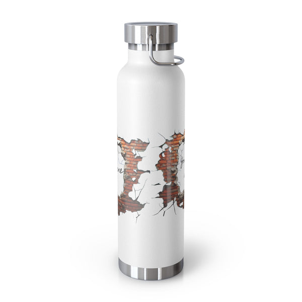 Personalized Brickwall 3D water Bottle ssteel Vacuum Insulated 22o vacation tumbler Gift for Christmas bridesmaid housewarming birthday job- Tumbler Mug Water Bottle-Water Bottles