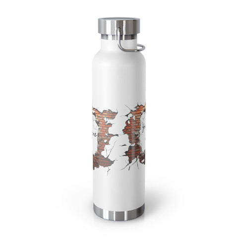 Personalized Brickwall 3D water Bottle ssteel Vacuum Insulated 22o vacation tumbler Gift for Christmas bridesmaid housewarming birthday job- Tumbler Mug Water Bottle-Water Bottles