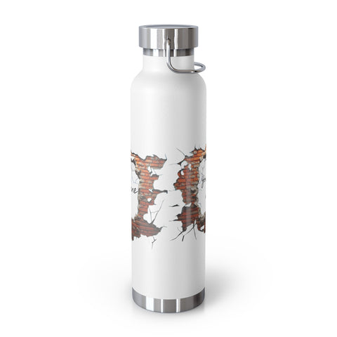 Personalized Brickwall 3D water Bottle ssteel Vacuum Insulated 22o vacation tumbler Gift for Christmas bridesmaid housewarming birthday job- Tumbler Mug Water Bottle-Water Bottles