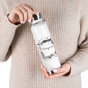 Personalized stone wall 3D water Bottle ssteel Vacuum Insulated 22o vacation tumbler Gift for Christmas bridesmaid housewarming birthday job- Tumbler Mug Water Bottle-Water Bottles