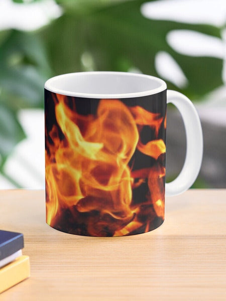 Fire flames ceramic mug Magic/normal Mug,Gift for Halloween retirement Graduation/Christmas//Valentine/Birthday/Thanksgiving/housewarming- Tumbler Mug Water Bottle-Mugs