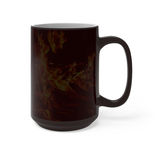 Fire flames ceramic mug Magic/normal Mug,Gift for Halloween retirement Graduation/Christmas//Valentine/Birthday/Thanksgiving/housewarming- Tumbler Mug Water Bottle-Mugs