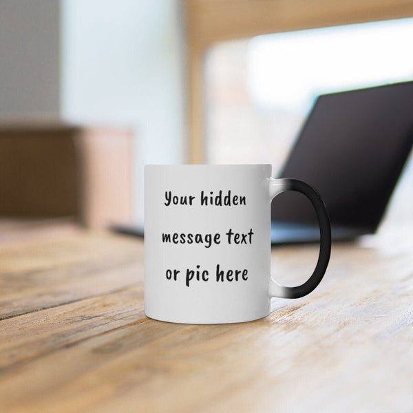 Personalized Color Changing Magic Mugs with pics or hidden message, Father/Mother's Day Gift,Birthday Gift,Graduation Gift,Christmas Gift- Tumbler Mug Water Bottle-Mugs