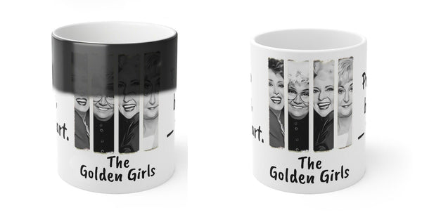Golden Girls Mug Live with a Lesbian than a cat-Sophia,Sarcastic Funny Quote Magic/Normal Coffee Mug Gift,Golden Girls Fan Funny Gift Mug- Tumbler Mug Water Bottle-Mugs