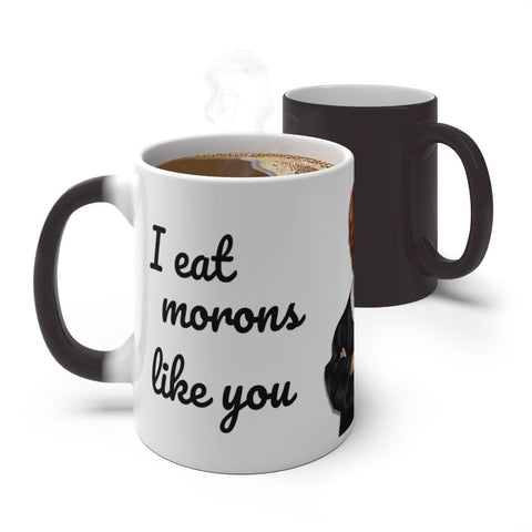 Judge Judy Mug, Eat Morons,Sarcastic funny coffee mug, Gift for Christmas/Thanksgiving/Birthday/Judge Judy Fans/Graduation, Christmas- Tumbler Mug Water Bottle-Mugs