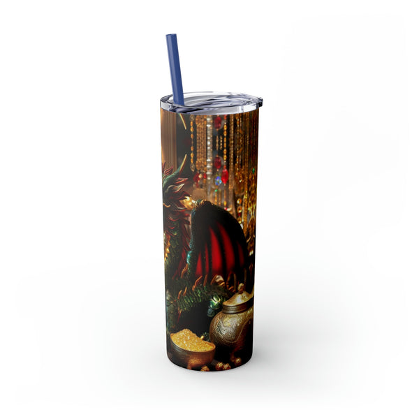 Personalized Skinny Tumbler Green Dragon S-steel Matte colors 20oz vacation beach tumbler Gift for Valentine housewarming birthday groomsmen- Tumbler Mug Water Bottle-Tumblers & Water Glasses