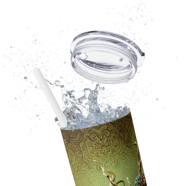 Personalized Skinny Tumbler Jade Golden Dragon S-steel vacation beach tumbler Gift for Valentine housewarming birthday groomsmen stag party- Tumbler Mug Water Bottle-Tumblers & Water Glasses