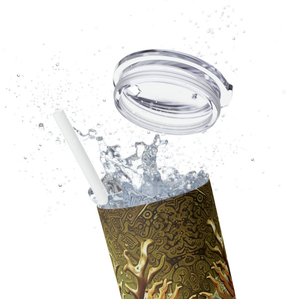 Personalized Skinny Tumbler Jade Golden Dragon S-steel vacation beach tumbler Gift for Valentine housewarming birthday groomsmen stag party- Tumbler Mug Water Bottle-Tumblers & Water Glasses