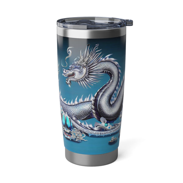 Personalized Blue Dragon Tumbler Ssteel 20oz 2024 Chinese New Year Lucky Dragon Gift for Christmas Dragon fan housewarming travel tumbler- Tumbler Mug Water Bottle-Tumblers & Water Glasses