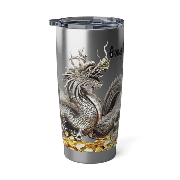 Personalized Silver Dragon Tumbler Ssteel 20oz 2024 Chinese New Year Lucky Dragon Gift for Dragon lover Road trip housewarming new job promo- Tumbler Mug Water Bottle-Tumblers & Water Glasses