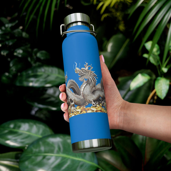 Personalized Silver Dragon water Bottle ssteel Vacuum Insulated 22oz 2024 Chinese New Year vacation tumbler Gift for bridesmaid Dragon lover- Tumbler Mug Water Bottle-Water Bottles