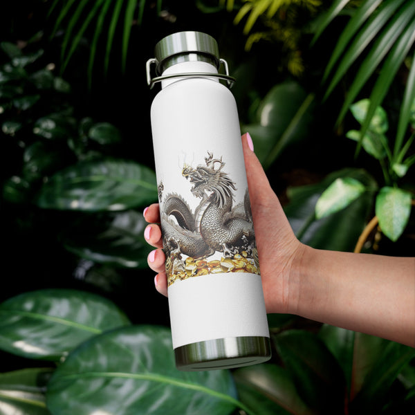 Personalized Silver Dragon water Bottle ssteel Vacuum Insulated 22oz 2024 Chinese New Year vacation tumbler Gift for bridesmaid Dragon lover- Tumbler Mug Water Bottle-Water Bottles