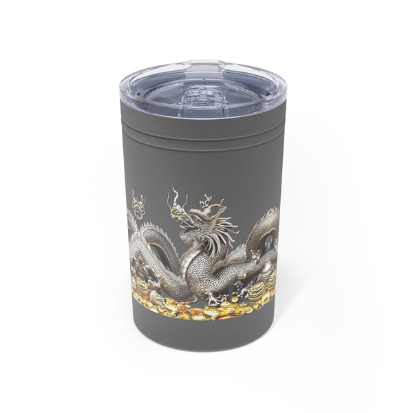 Personalized Vacuum Insulated Tumbler S/steel 11oz Silver Dragon 2024 Chinese New Year Vacation Gift for Dragon lovers Groomsmen bridesmaid- Tumbler Mug Water Bottle-Tumblers & Water Glasses