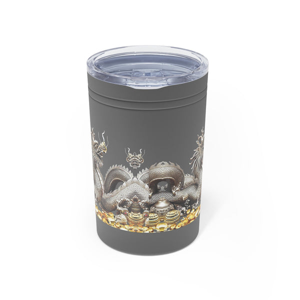 Personalized Vacuum Insulated Tumbler S/steel 11oz Silver Dragon 2024 Chinese New Year Vacation Gift for Dragon lovers Groomsmen bridesmaid- Tumbler Mug Water Bottle-Tumblers & Water Glasses