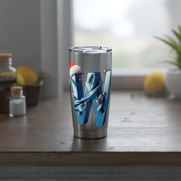 Personalized Monogram Tumbler Ssteel 20oz Gift for Bridal Shower Baby Shower housewarming new baby newlyweds bridesmaids groomsmen new job- Tumbler Mug Water Bottle-Tumblers & Water Glasses