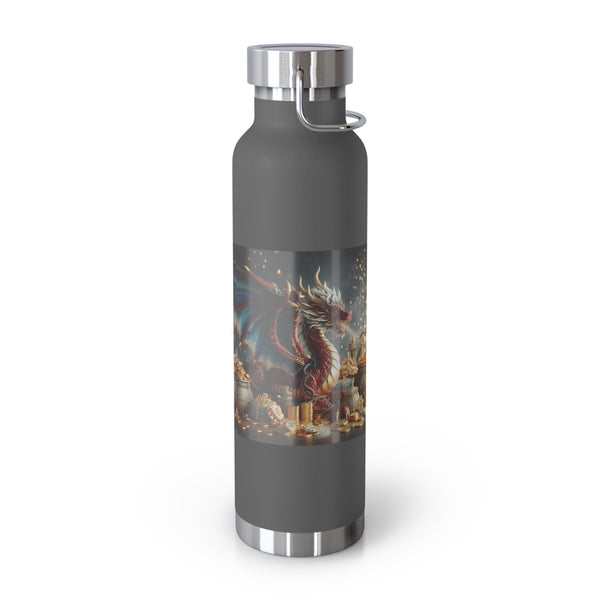 Personalized Double Dragon water Bottle ssteel Vacuum Insulated 22oz 2024 Chinese New Year vacation tumbler Gift for bridesmaid Dragon lover- Tumbler Mug Water Bottle-Water Bottles