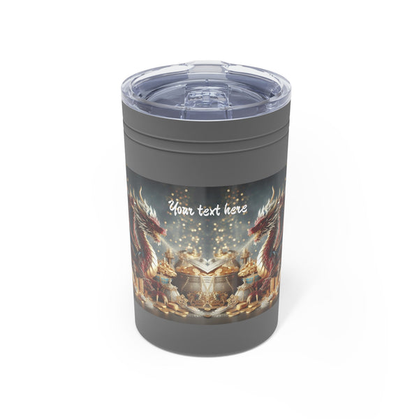 Personalized Tumbler S/steel 11oz Double Dragon 2024 Chinese New Year Vacation Tumbler Christmas Gift for Dragon fan Groomsmen Housewarming- Tumbler Mug Water Bottle-Tumblers & Water Glasses
