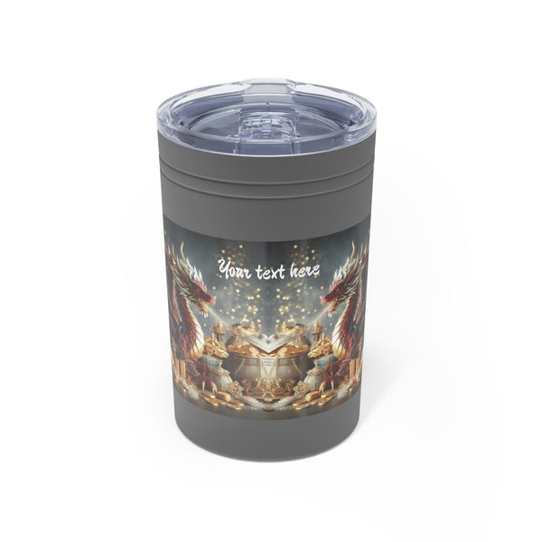Personalized Tumbler S/steel 11oz Double Dragon 2024 Chinese New Year Vacation Tumbler Christmas Gift for Dragon fan Groomsmen Housewarming- Tumbler Mug Water Bottle-Tumblers & Water Glasses