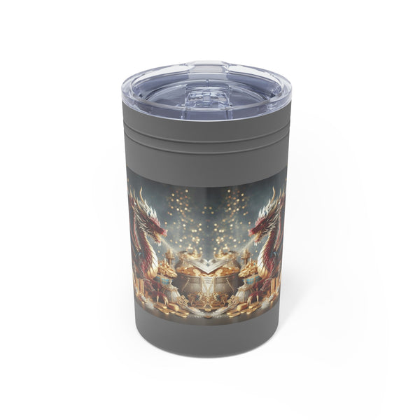 Personalized Tumbler S/steel 11oz Double Dragon 2024 Chinese New Year Vacation Tumbler Christmas Gift for Dragon fan Groomsmen Housewarming- Tumbler Mug Water Bottle-Tumblers & Water Glasses