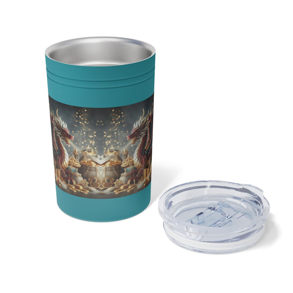 Personalized Tumbler S/steel 11oz Double Dragon 2024 Chinese New Year Vacation Tumbler Christmas Gift for Dragon fan Groomsmen Housewarming- Tumbler Mug Water Bottle-Tumblers & Water Glasses