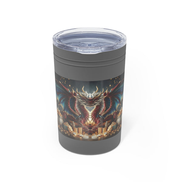 Personalized Tumbler S/steel 11oz Double Dragon 2024 Chinese New Year Vacation Tumbler Christmas Gift for Dragon fan Groomsmen Housewarming- Tumbler Mug Water Bottle-Tumblers & Water Glasses