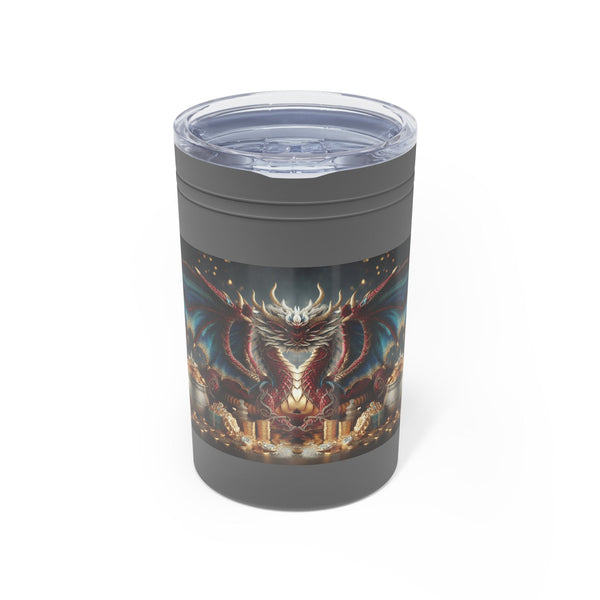 Personalized Tumbler S/steel 11oz Double Dragon 2024 Chinese New Year Vacation Tumbler Christmas Gift for Dragon fan Groomsmen Housewarming- Tumbler Mug Water Bottle-Tumblers & Water Glasses