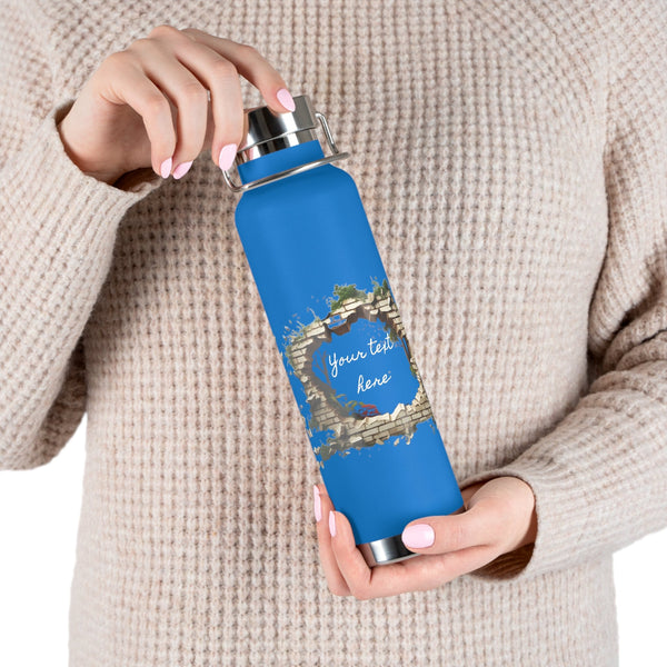 Personalized Moss 3Dwall water Bottle ssteel Vacuum Insulated 22oz vacation tumbler Gift for Christmas bridesmaid housewarming birthday baby- Tumbler Mug Water Bottle-Water Bottles