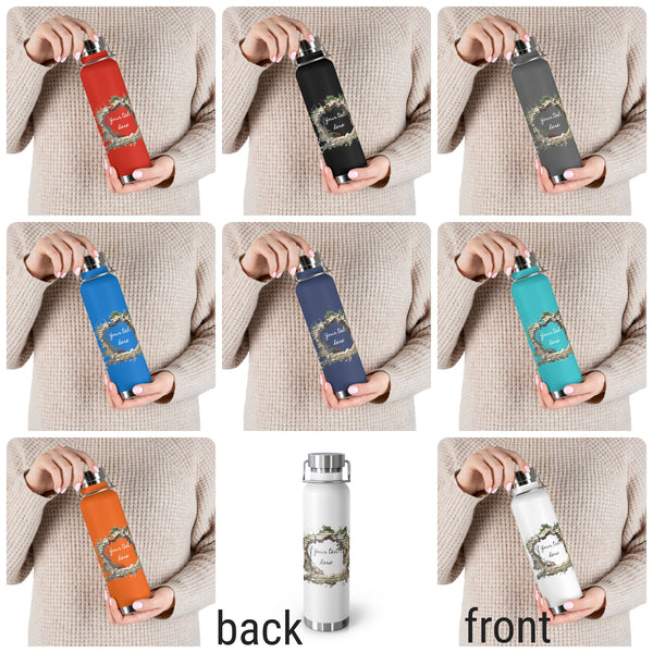 Personalized Moss 3Dwall water Bottle ssteel Vacuum Insulated 22oz vacation tumbler Gift for Christmas bridesmaid housewarming birthday baby- Tumbler Mug Water Bottle-Water Bottles