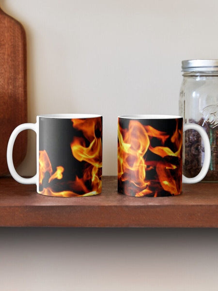Fire flames ceramic mug Magic/normal Mug,Gift for Halloween retirement Graduation/Christmas//Valentine/Birthday/Thanksgiving/housewarming- Tumbler Mug Water Bottle-Mugs