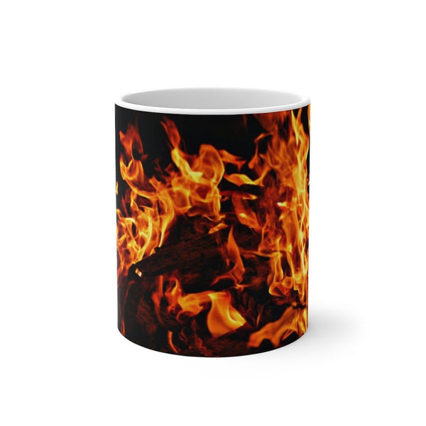 Fire flames ceramic mug Magic/normal Mug,Gift for Halloween retirement Graduation/Christmas//Valentine/Birthday/Thanksgiving/housewarming- Tumbler Mug Water Bottle-Mugs