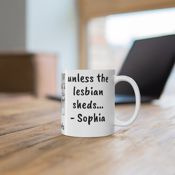 Golden Girls Mug Live with a Lesbian than a cat-Sophia,Sarcastic Funny Quote Magic/Normal Coffee Mug Gift,Golden Girls Fan Funny Gift Mug- Tumbler Mug Water Bottle-Mugs