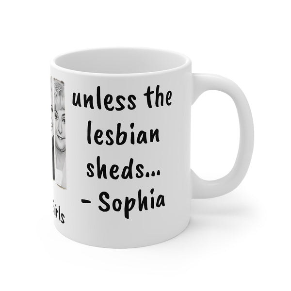 Golden Girls Mug Live with a Lesbian than a cat-Sophia,Sarcastic Funny Quote Magic/Normal Coffee Mug Gift,Golden Girls Fan Funny Gift Mug- Tumbler Mug Water Bottle-Mugs