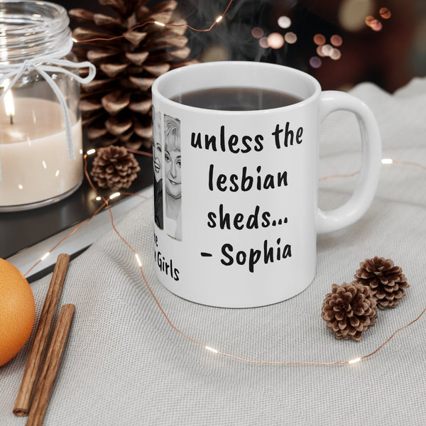 Golden Girls Mug Live with a Lesbian than a cat-Sophia,Sarcastic Funny Quote Magic/Normal Coffee Mug Gift,Golden Girls Fan Funny Gift Mug- Tumbler Mug Water Bottle-Mugs
