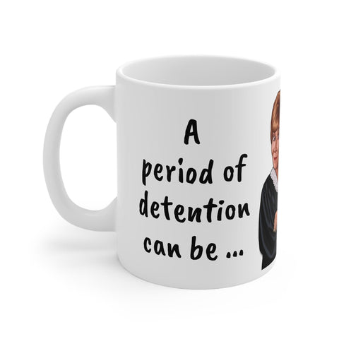 Judge Judy Mug Detention is attitude adjuster,Sarcastic Funny Inspirational Quote,Gift for Christmas/Birthday/Judge Judy Fans/Graduation- Tumbler Mug Water Bottle-Mugs
